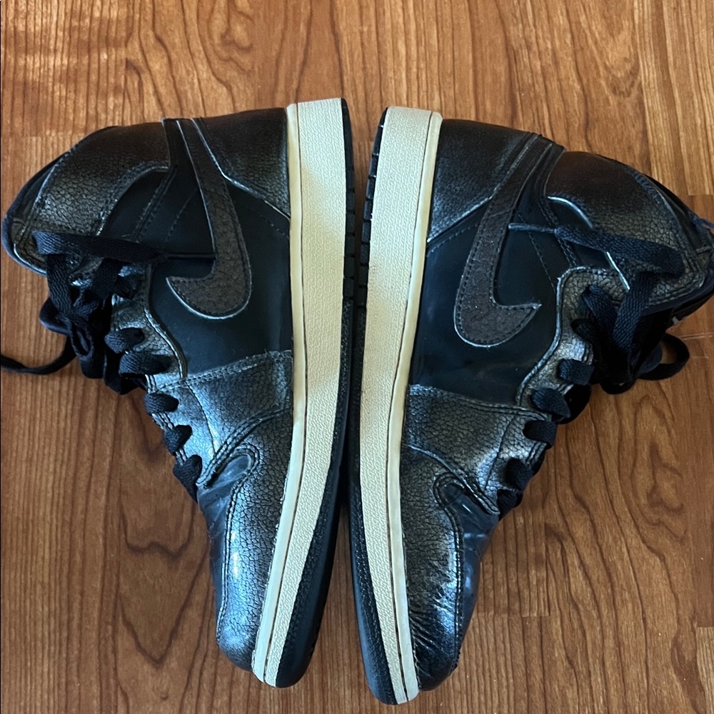 Black Nike Air Jordan High-Top Sneakers